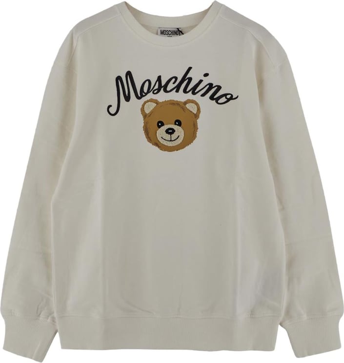 Moschino Cotton Sweatshirt Wit