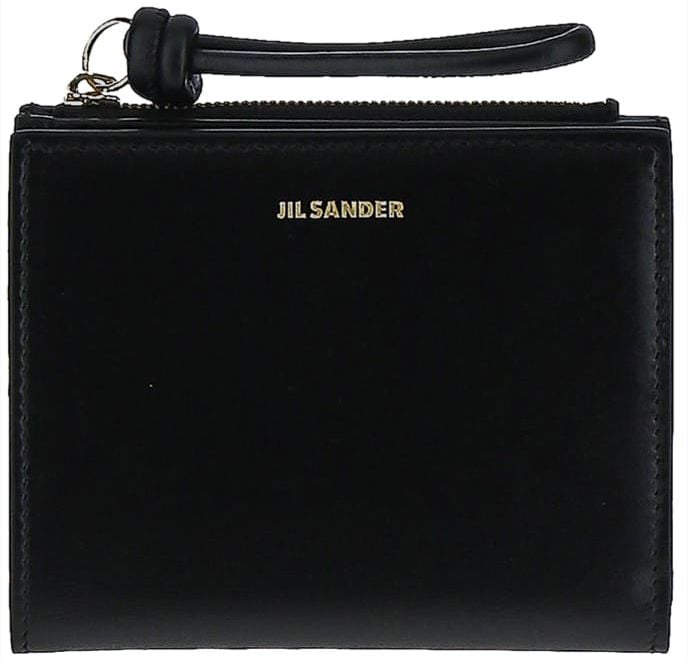 Jil Sander Mini French Wallet Zwart
