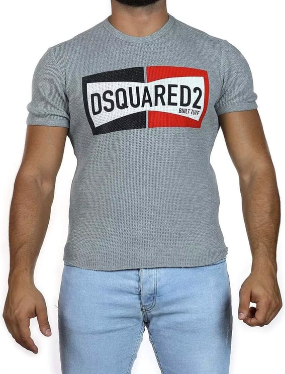 Dsquared2 Dsquared2 Two Tone Logo T-Shirt Grijs
