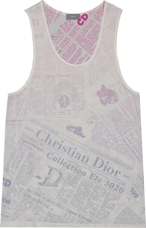 Dior Dior Cotton Printed T-Shirt Wit