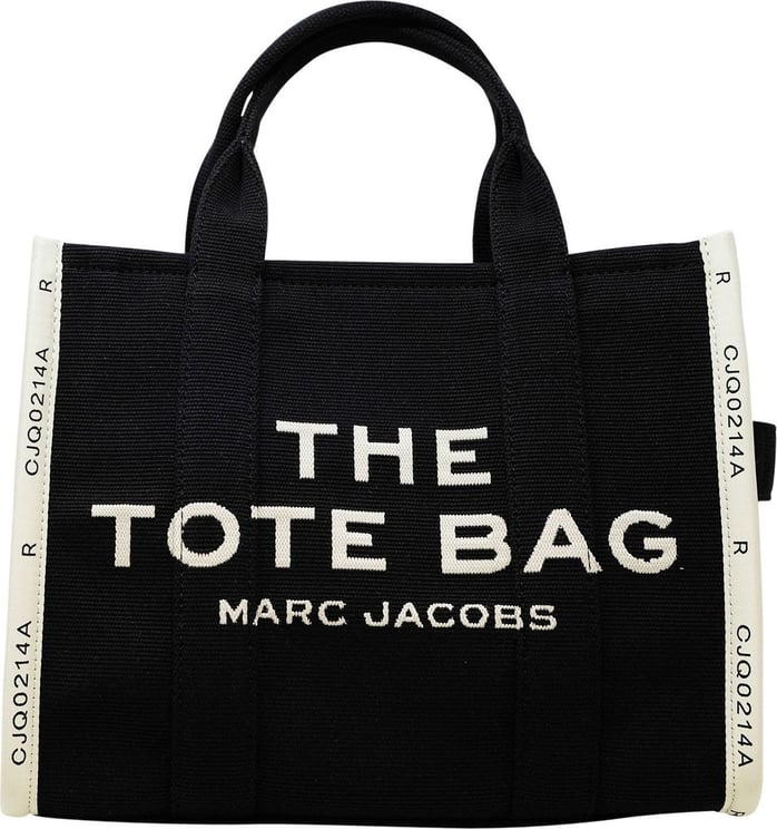 Marc Jacobs MARC JACOBS M0017025 001 BLACK FABRIC AND LEATHER THE MINI TOTE BAG Zwart