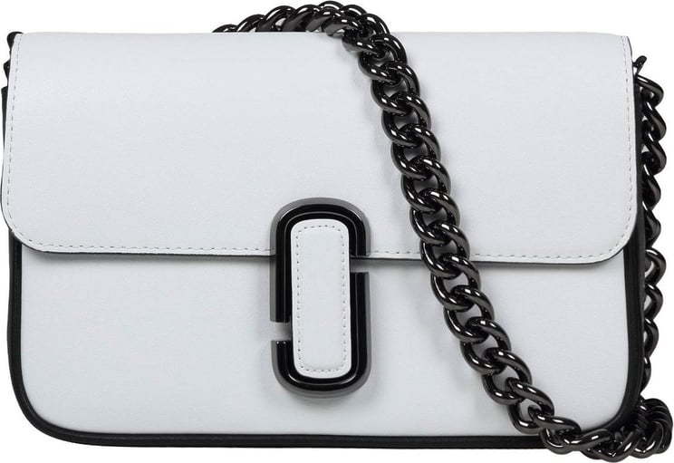 Marc Jacobs Marc jacobs shoulder bag in black and white leather Zwart