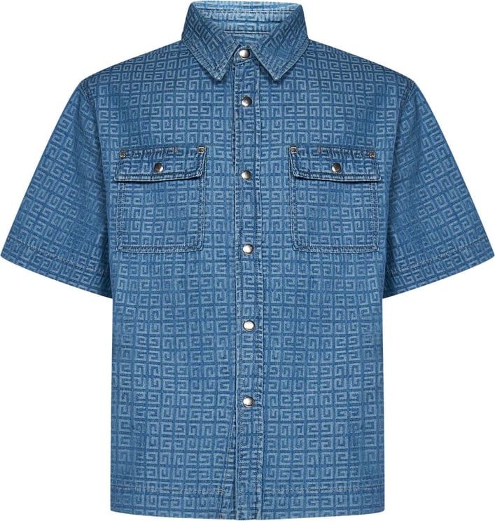 Givenchy Givenchy Shirts Clear Blue Blauw