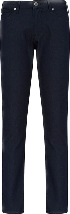 Emporio Armani J06 Cottonblend Armure Trousers Nav Blauw