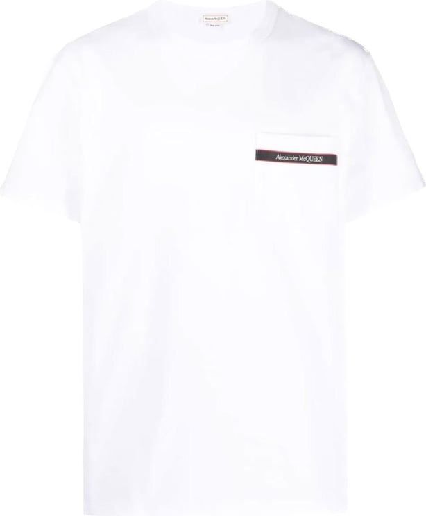 Alexander McQueen logo-print cotton T-Shirt Wit