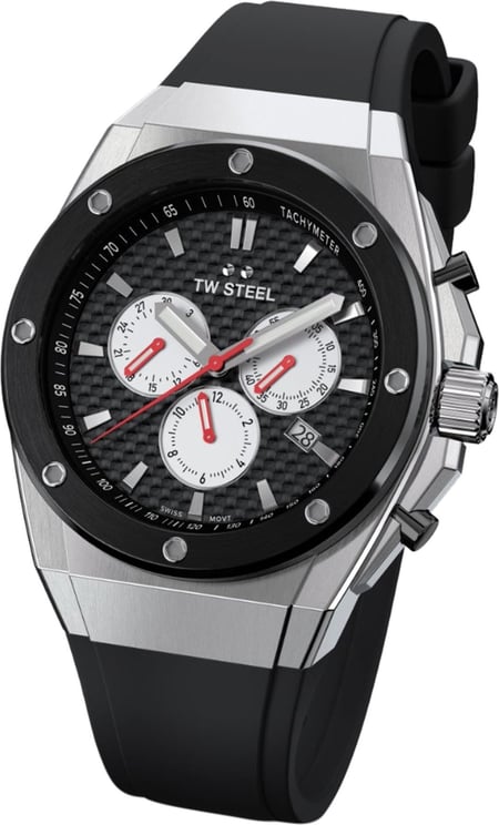 TW Steel Swiss CE4049 CEO Tech Petter Solberg Edition horloge 48mm Zwart