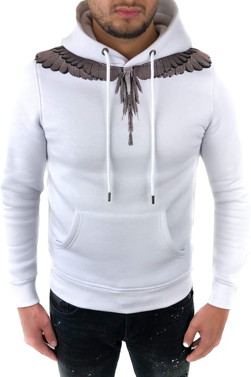 Richesse Winged Hoodie White Wit