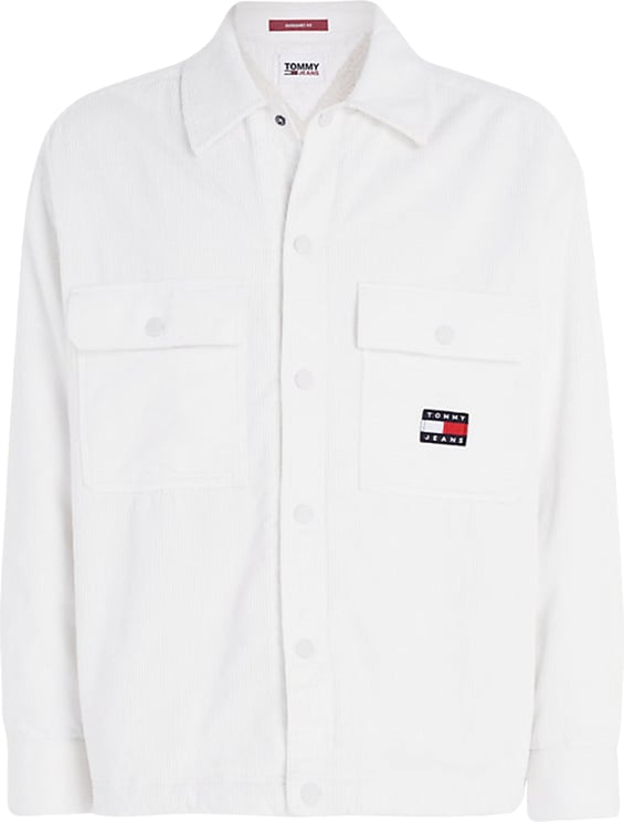 Tommy Hilfiger TJM SHERPA LINED CORD OVERSHIRT Wit