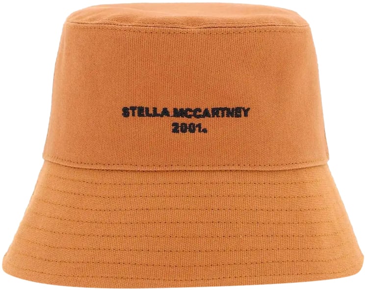 Stella McCartney Eco Cotton Logo Bucket Hat Bruin