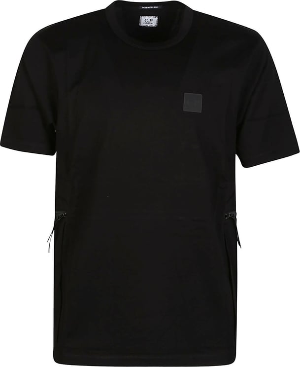 CP Company Metropolis Mercerized Jersey T-shirt Black Zwart