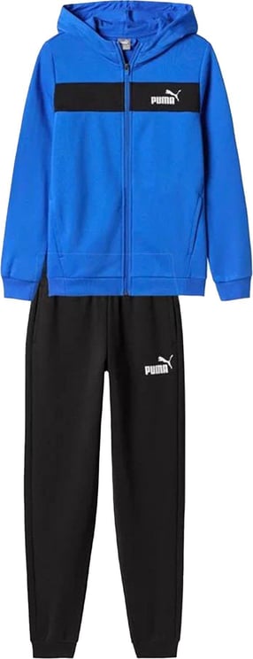 Puma Track Suit Kid Fz Panel Hooded Tracksuit 679153.47 Blauw