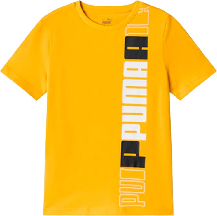 Puma T-shirt Kid Ess + Logo Lab Tee 676323.55 Geel