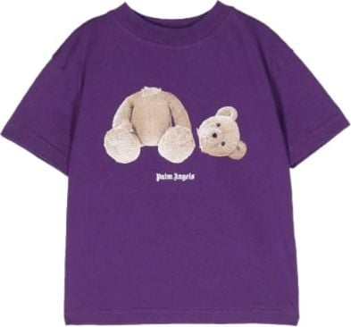 Palm Angels T-shirts And Polos Purple Blauw
