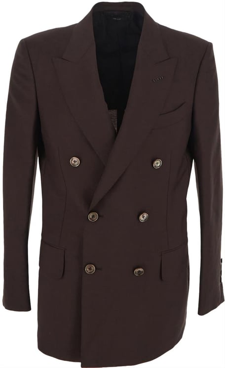 Tom Ford Double-Breasted Jacket Bruin