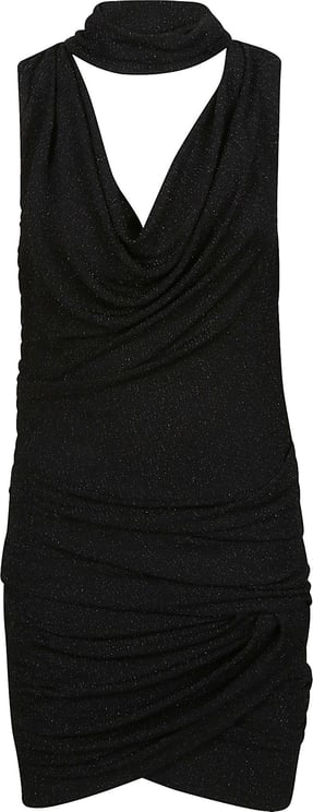 Iro Mikano Sleeveless Mini Dress Black Zwart