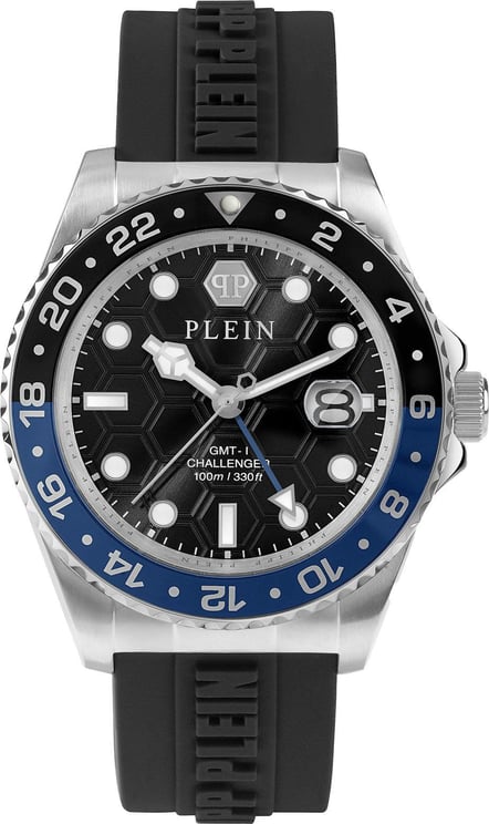 Philipp Plein PWYBA0123 GMT-I Challenger horloge Zwart