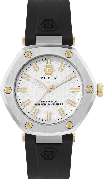 Philipp Plein PW1BA0223 The Hexagon horloge 38 mm Wit