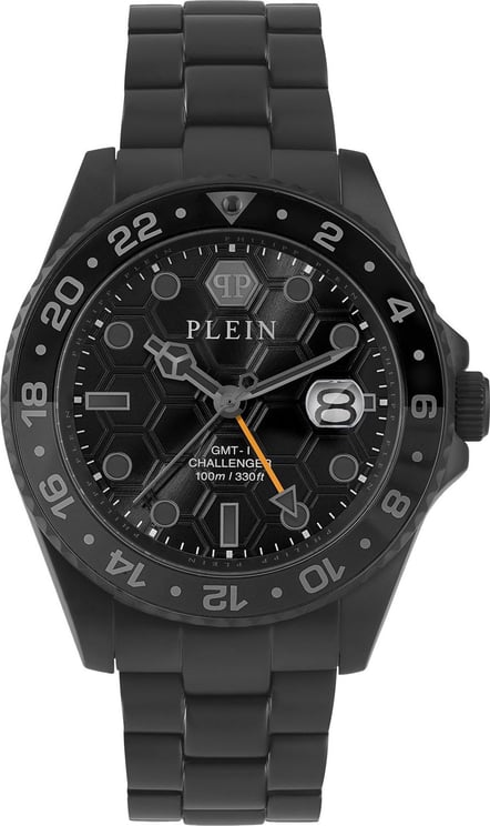 Philipp Plein PWYBA0923 GMT-I Challenger horloge Zwart