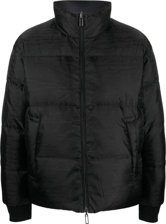 Emporio Armani Coats Black Zwart