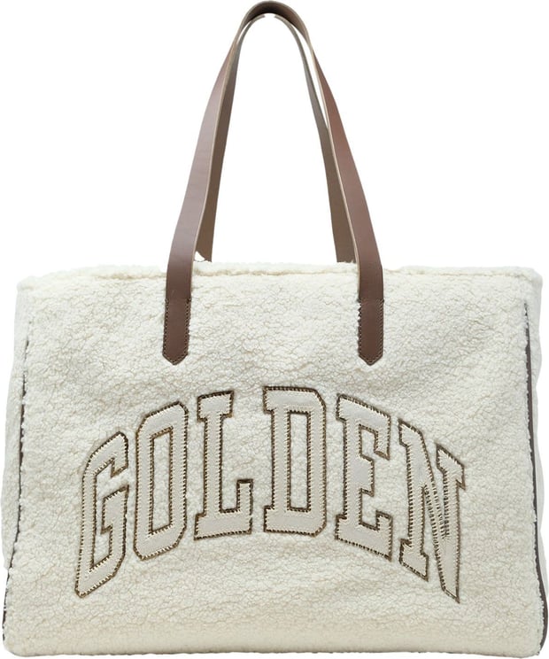 Golden Goose GOLDEN GOOSE GWA00120.A000476.10399 CALIFORNIA FABRIC/LEATHER BAG Wit
