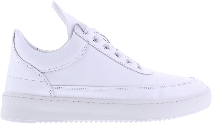 Filling Pieces Low Top Ripple Nappa All White Wit