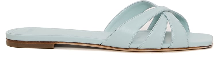 3JUIN Ciabatta Plumette Color Celeste