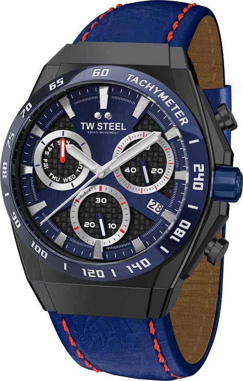 TW Steel CE4072 Fast Lane Limited Edition heren horloge 44 mm Blauw