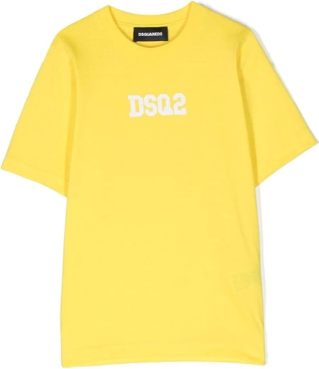 Dsquared2 slouch fit maglietta yellow Geel