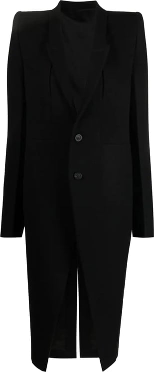 Rick Owens Fogpocket Coat Black Zwart