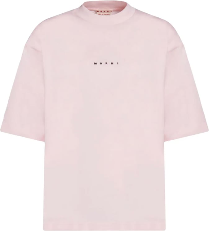 Marni Crewneck Box T-shirt Orchid Pink Roze