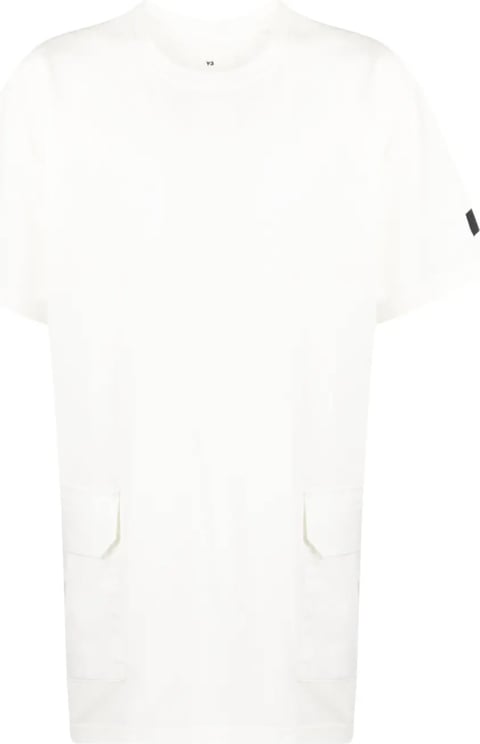 Y-3 Pocket Ss Tee Off White Wit