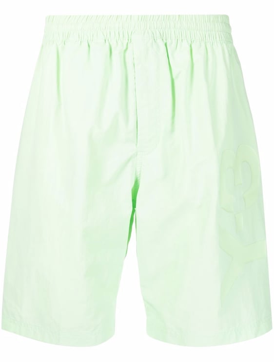 Y-3 Classic Logo Swim Shorts Mid Glow Green Groen