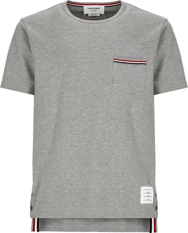 Thom Browne T-shirts And Polos Grey Grey Zwart