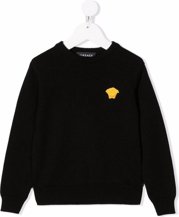 Versace knit sweater black Zwart