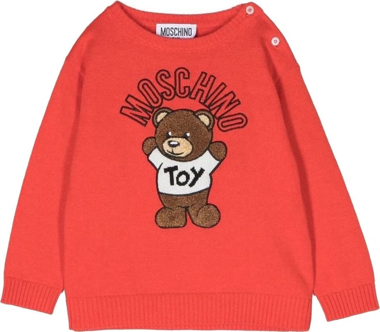 Moschino sweater red Rood