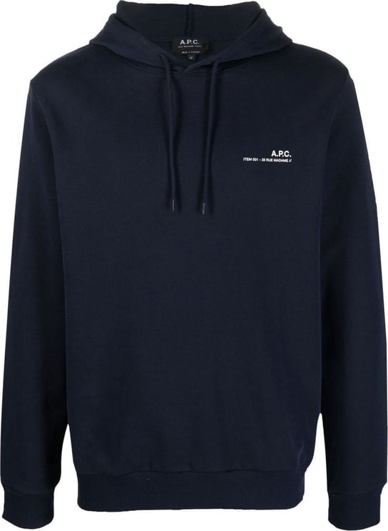 A.P.C. hoodie item darkblue (navy) Blauw