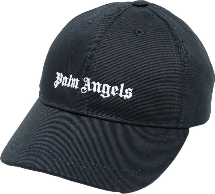 Palm Angels logo baseball cap darkblue (navy) Blauw