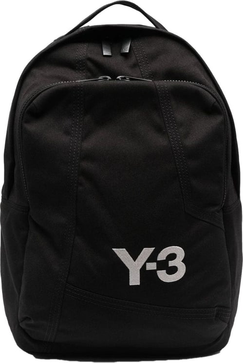 Y-3 logo-embroidered backpack Zwart