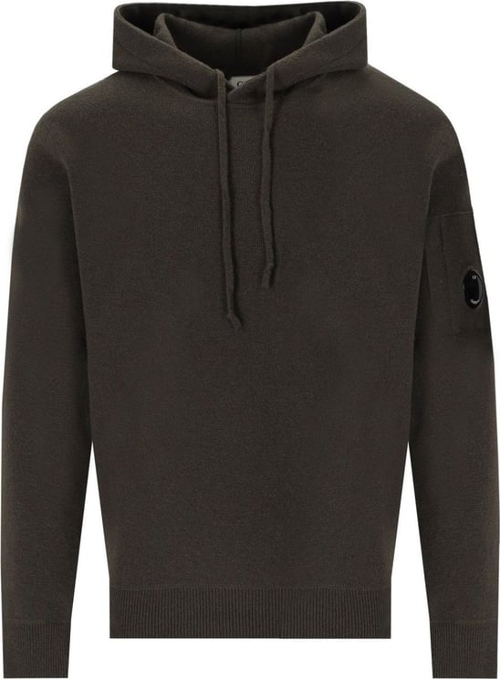 CP Company C.p. Company Olive Green Hooded Jumper Green Groen