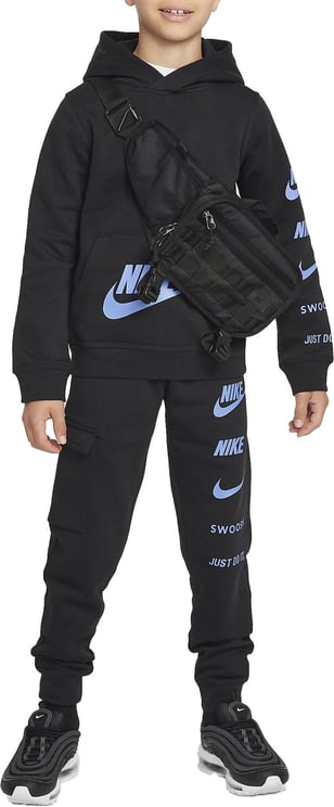 Nike NSW Standard Issue Fleece Trainingspak Junior Zwart Zwart