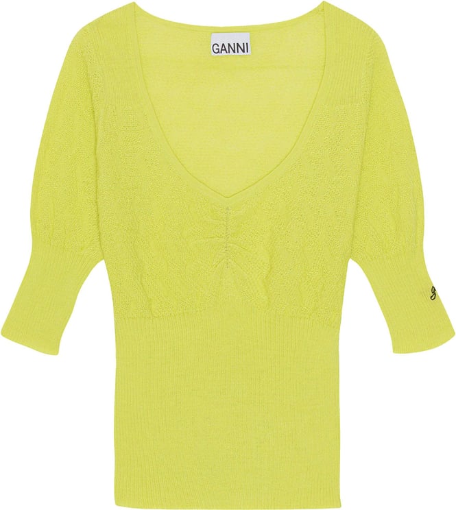 Ganni Knitwear K1957 Geel