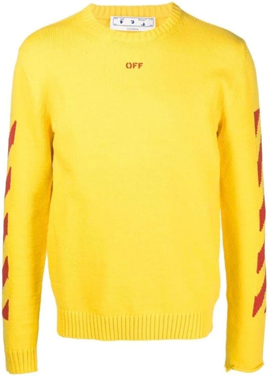 OFF-WHITE Off-White Cotton Sweater Geel