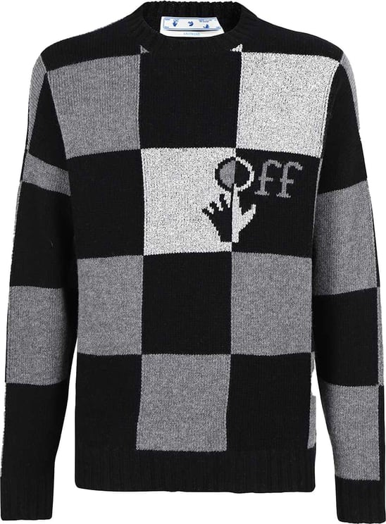 OFF-WHITE Off-White Wool Logo Sweater Zwart