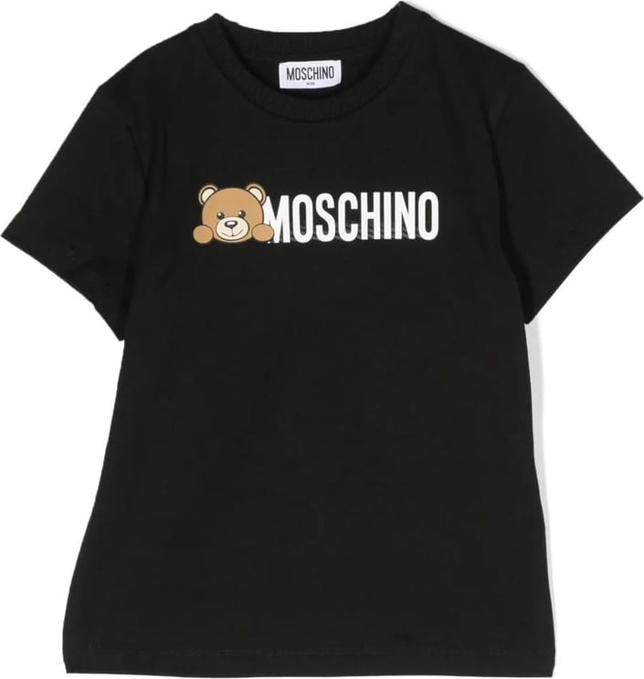 Moschino Moschino HWM03U LAA34 kinder t-shirt zwart Zwart