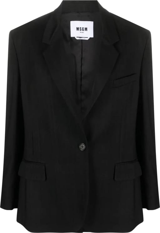 MSGM jacket black Zwart