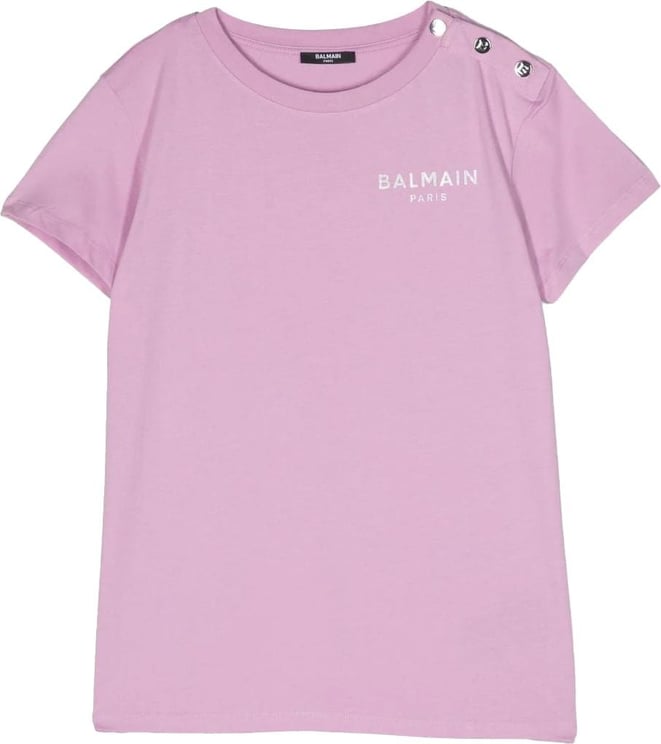 Balmain t-shirt purple Paars