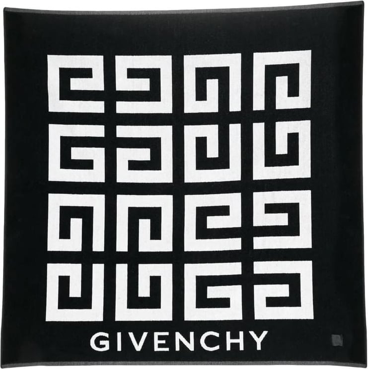 Givenchy asciugamano da spiaggia black Zwart