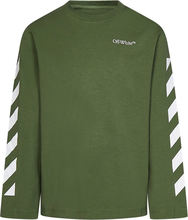 OFF-WHITE Off-White T-shirts and Polos Green Groen