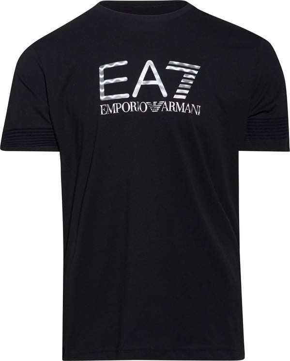 EA7 Shirt zwart logo Zwart