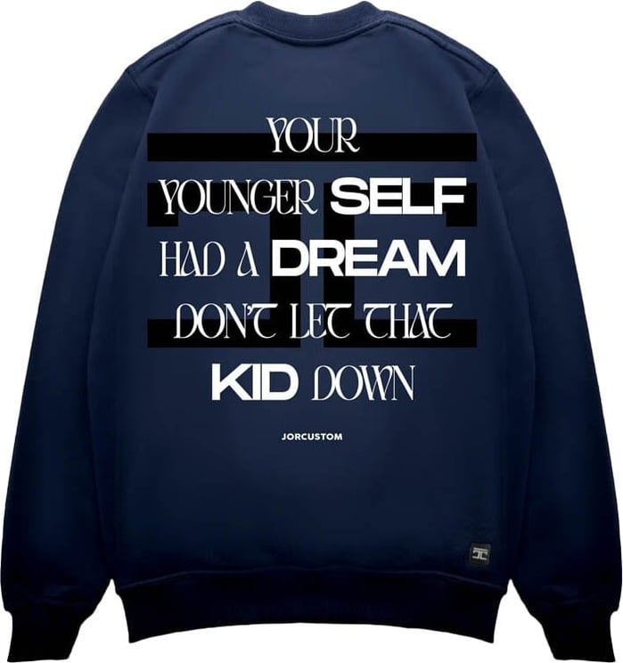 JORCUSTOM Dream Sweater Navy Blauw
